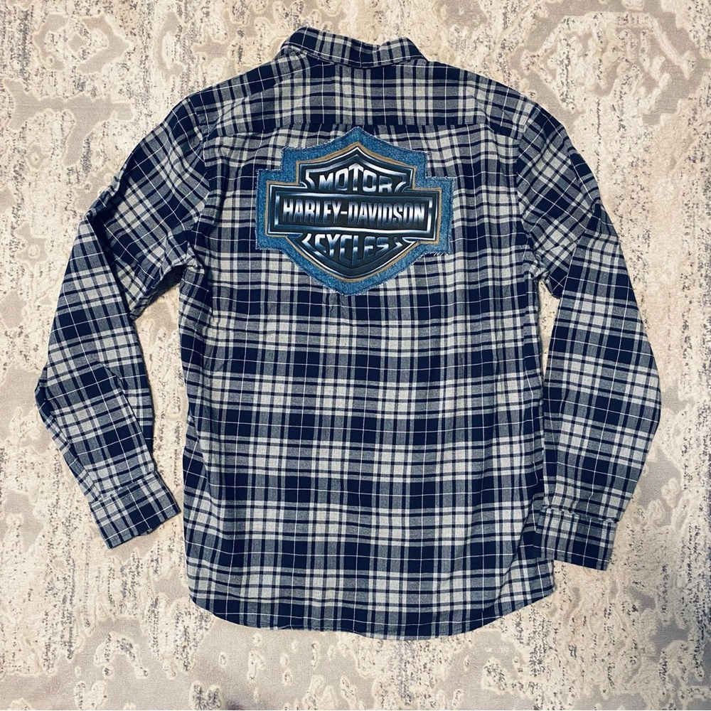Custom Harley Davidson Flannel
